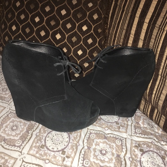 Steve Madden peep Toe Platform Wedge - Picture 1 of 5